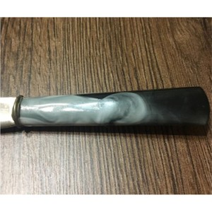 Ensemble cuillère et fourchette à dessert en résine faits à la main avec manche effet soleil |   Couverts radiaux créatifs avec support |   Cadeau unique pour un mariage ou une nouvelle maison - Product Image 5