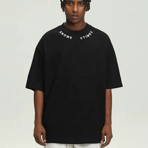 Camisetas Bordadas Extra Grandes con Hombros Caídos, Diseño Personalizado de Verano, Estilo Urbano, para Hombre, OEM - Product Image 3