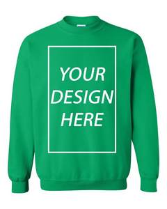 <b>Pink</b> Unisex Crew Neck Sweatshirt Regular Fit Cotton Pullover Casual Solid Color Front Print Design 2027 - Product Image 5