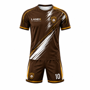 Professional <b>Soccer</b> Kit Set for Men and Youth, Breathable Athletic Jersey and Shorts, Perfect for Football Training Matches - Product Image 2