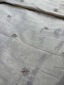 Tela Premium Transpirable, Ecológica, de Secado Rápido, Teñida, de Viscosa, con Bordado de Cuentas Originales, para Bolsos de Niñas Medianos - Product Image 3