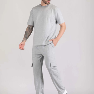 Ensemble de survêtement pour homme, t-shirt et pantalon décontracté grande taille, ensemble deux pièces, tenue de sport pour homme, vêtements pour homme, ensemble deux pièces 2026 - Product Image 2