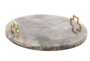 Plateau en marbre au design magnifique, plateaux décoratifs, plateau en pierre, plateau de service, plateau de service en marbre avec poignée en métal, à prix d'usine très bas - Product Image 3