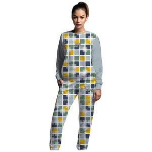 Ensemble 2 pièces pour femmes, imprimé personnalisé, pour usage extérieur, respirant, faible MOQ, en coton - Product Image 2