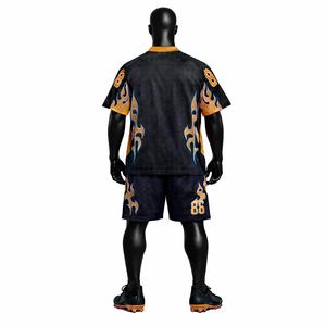 Camiseta de Fútbol Americano de Diseño Personalizado, 100% Poliéster, Unisex, Manga Corta, Secado Rápido, Ropa Deportiva, Sublimación - Product Image 6