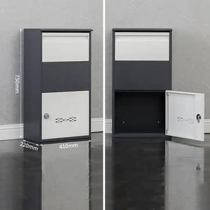 ขายส่ง ตู้ล็อกเกอร์ติดผนังสแตนเลสอเนกประสงค์ ขนาดใหญ่ ล็อคได้ แข็งแรง ทนทาน สำหรับใช้งานกลางแจ้ง ดีไซน์ทันสมัย ผลิตด้วยมือ เคลือบสีด้วยระบบพาวเวอร์โค้ท - Product Image 6