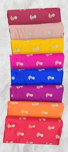 Tissu en soie brodée de qualité supérieure, motif floral, tissage Zari, pour robes, sari, lehenga, chemisiers, dupatta, vêtements de mariage - Product Image 2