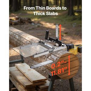 Segheria Portatile per Motosega, Adatta per Barre di Fresatura da 16-20 Pollici, Guida di Taglio Trasversale per Legname 0.2-11.81 per Macchine Segatrici per Legno - Product Image 3