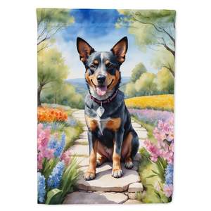 Ganado australiano perro primavera jardín decorativo patio bandera multicolor buzón bandera para Patio ilustraciones para camas de flores - Product Image 1