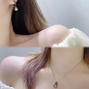 ต่างหูระย้าไข่มุกรูปกากบาทสุดอินเทรนด์ สไตล์หรูหราไฮเอนด์ พร้อมความรู้สึกจากธรรมชาติ - Product Image 3
