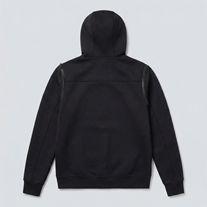 Sweat à capuche pour homme de qualité supérieure, 100% coton pur, tissu polaire épais, motif uni, coupe ample, OEM/ODM disponible - Product Image 5