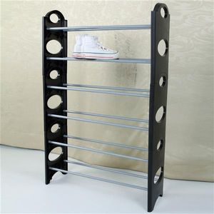 Mobiletto Portascarpe Moderno Stile Fattoria per 18 Paia, Arredamento per Soggiorno, in Ferro - Product Image 5