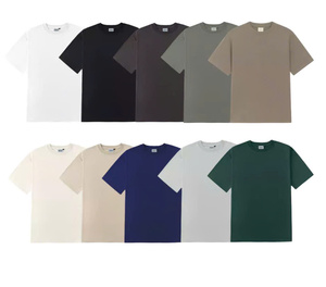 Camiseta Unisex de Algodón 100% de Peso Pesado, 240 g/m² |   Básico Liso Vintage |   Corte Ajustado |   Ropa de Uso Diario para el Verano |   Tallas Grandes |   Suministro ODM - Product Image 1