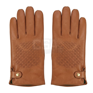 Traditional Leather Dressing <b>Gloves</b> Classic Style Soft Feel For Formal Attire And Casual Fashion Looks - Product Image 5