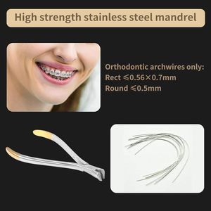Pince coupante distale professionnelle en acier inoxydable pour la mise en forme de fils orthodontiques, avec poignée confortable, à vendre - Product Image 6