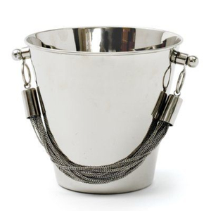 Premium Handcrafted Italian Pewter Ice Bucket With Ring Handles Luxury Metal <b>Wine</b> Chiller & Cooler For Hotel Bar And Home Decor - Product Image 3