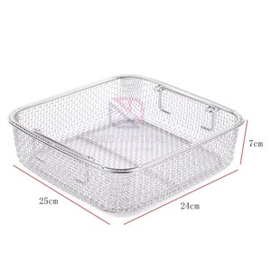 Custom OEM German Stainless Steel Surgical <b>Mesh</b> Tray <b>Basket</b> Autoclave Sterilization Durable Reusable Medical Instrument Tray - Product Image 4