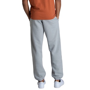 Pantalones Deportivos de Algodón Gris Claro para Hombre, Cintura Elástica, Bolsillos Laterales, Joggers Casuales de Otoño, Tejido Liso de Peso Medio - Product Image 5