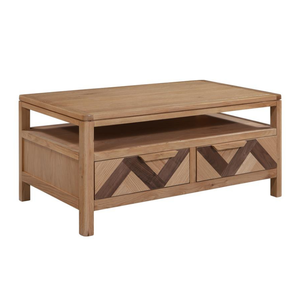 Collection MARS - Meubles de salon en bois provenant d'un fournisseur vietnamien - Meubles de maison à bas prix - Table basse avec 2 tiroirs - Product Image 1