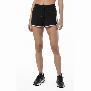 <b>Women</b> Gym Athletic <b>Shorts</b> <b>Yoga</b> Mid Waist Butt Lift Breathable Windproof Anti-Wrinkle Quick Dry 100% Polyester Fabric OEM Blend - Product Image 3