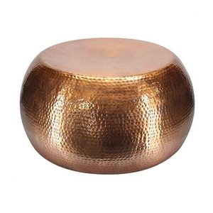 Elegant Designer Coffee <b>Table</b> with Natural Marble Top and Handcrafted <b>Iron</b> Frame - Product Image 5