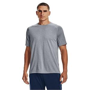 T-shirt de sport pour homme en polyester à séchage rapide avec logo personnalisé, tissu en maille, vêtements de fitness, entraînement, athlétisme, gym, musculation - Product Image 5