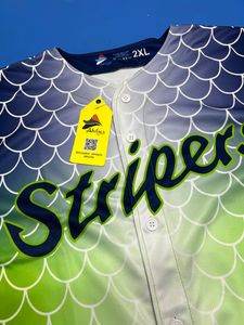 Último Diseño de Camiseta de Béisbol con Escamas de Pez, Camiseta de Béisbol de los Gwinnett Stripers, Talla Única, Uniforme de Béisbol - Product Image 5