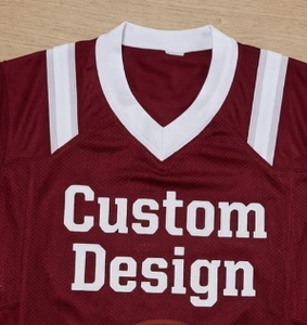 Camiseta de Fútbol Americano Personalizada con Sublimación, Cuello en V, Malla Transpirable, Uniforme Deportivo para Hombre - Product Image 3