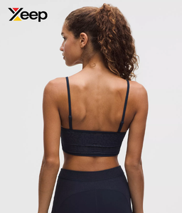 เสื้อชั้นในกีฬาโยคะคุณภาพสูงสำหรับผู้หญิง XEEP รุ่น XC-SB-184 แบบเรียบง่าย ระบายอากาศได้ดี สายปรับได้ แผ่นรองถอดออกได้ รองรับได้ดีเยี่ยม แห้งเร็ว - Product Image 2