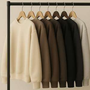 เสื้อสเวตเชิ้ตคอกลมโอเวอร์ไซส์ Urban Essential Premium Heavyweight รุ่น Signature Fleece Series ทรงหลวม ไหล่ตก สำหรับฤดูหนาว - Product Image 4