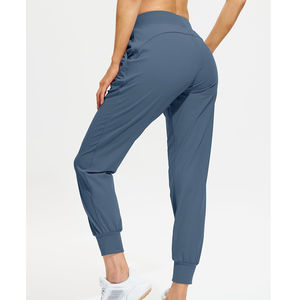 Pantalon d'été pour femme, taille élastique, polyester/coton, logo imprimé par transfert thermique, jogging ample, respirant, séchage rapide - Product Image 3
