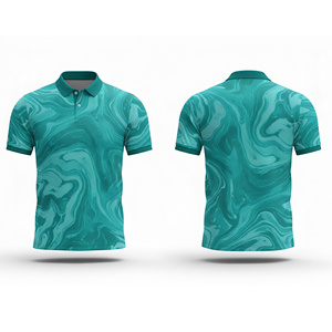 เสื้อโปโลพิมพ์ลายดิจิตอลแบบซับลิเมชั่น – เสื้อทีมพิมพ์ลายทนต่อการซีดจางสำหรับผู้ชาย ผู้หญิง และเยาวชน แห้งเร็ว ระบายอากาศได้ดี เหมาะสำหรับการเล่นกีฬา - Product Image 2