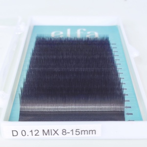 Meilleur 0.15mm russe CC Curl Lash Extensions personnalisable Logo privé Cils Produit d'usine - Product Image 5