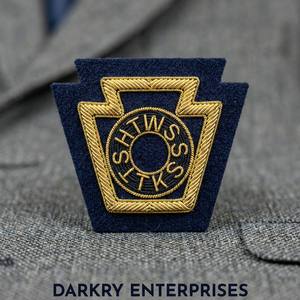 Parche Bordado Personalizado para Uniforme, Insignia Masónica del Arca de la Alianza, Hecho a Mano con Hilo de Oro, para Fraternidades y Regalia - Product Image 2