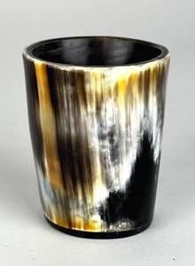 Vaso de Chupito de Cuerno de Búfalo Natural Hecho a Mano con Ágata, Vaso de Cerveza Estilo OX/Búfalo - Product Image 5