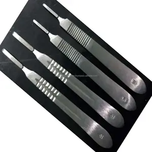 ASAP flat handle Scalpel Handle No. 3 Scalpel Handle No.3-4Single use Surgical Blade holder disposable veterinary Tool