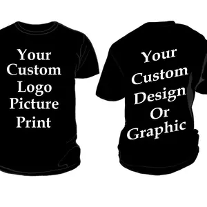 Более дешевая индивидуальная футболка с коротким рукавом, пользовательский цвет, разные размеры, сделай свой собственный дизайн печати, производитель футболок