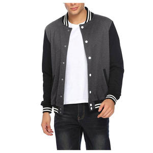 Veste universitaire unisexe en toile pour l'extérieur, haute qualité, anti-plis, épaisse, imperméable, respirante, col montant géométrique, tendance - Product Image 1