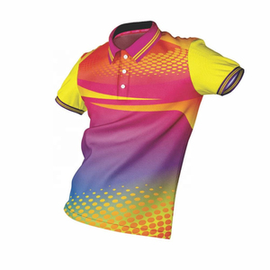 Polo de golf sportif personnalisé de haute qualité, séchage rapide, 100% polyester, anti-transpiration, antibactérien, respirant, impression numérique - Product Image 6