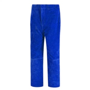 Pantalon de travail en cuir de vachette de qualité supérieure, à deux couches, pour la soudure, avec isolation thermique et résistance à l'usure - Product Image 1