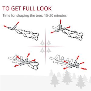 6ft Christmas Trees with Lights Festive Decorations for Holiday Celebrations - Product Image 2