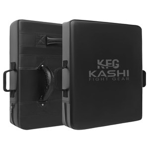 Multi Handle Leather Martial Arts Training Tool Kick Shield Designed for Dynamic Striking <b>Drills</b> Partner Work Group Sessions - Product Image 1