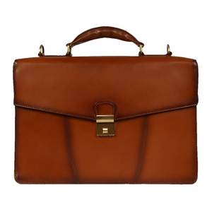 Maletín Clásico de Cuero Genuino para Hombre, con Cierre de Cremallera, Resistente, para Viajes de Negocios - Product Image 1