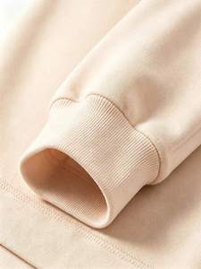 Cotton Fleece Women's Crewneck Sweatshirt Oversized Drop Shoulder Private <b>Label</b> Autumn Winter Streetwear Hoodies Custom Design - Product Image 3