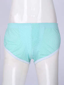 Shorts de Playa Color Rosa Intenso, 100% Poliéster, Malla, Hasta la Rodilla, Talla Grande, Corte Holgado, Transpirables para Hombre - Product Image 3