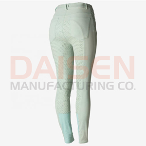 Pantalons d'équitation pour femmes, leggings à grip en silicone, taille haute, tissu extensible, vêtements d'équitation confortables - Product Image 2