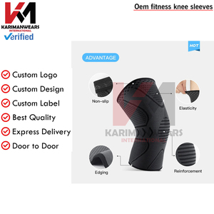 Breathable <b>Knee</b> <b>Sleeves</b> Men Women <b>Compression</b> Support Gym Workout Recovery Wholesale Supplier - Product Image 4