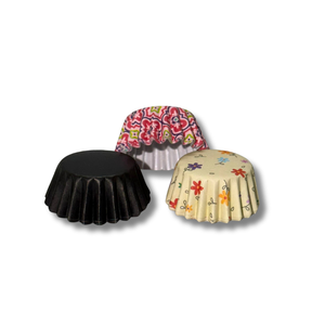 Rico's Oven Safe Non-Stick Heat Resistant Glassine Cupcake Liners Round Custom Printed Mini Paper Cups Baking <b>Tools</b> Set - Product Image 4