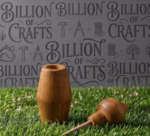 Olla de Kohl Árabe Antigua Makhala de Madera de Nogal Premium con Logotipo Personalizado, Surma Dani Tradicional de Oriente Medio - Product Image 3