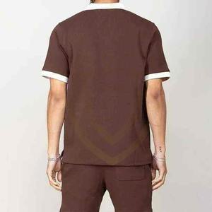 Ensemble décontracté pour homme, nouveau design, été, coton écologique, prix raisonnable, polo et short - Product Image 5